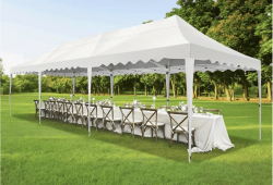 10'x30' Popup Tent White Canopy